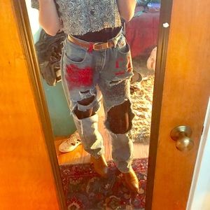 Vintage Tommy Hilfiger oversized “HØLY” Jeans